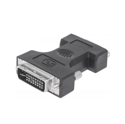Преходник Manhattan, DVI-I-Male/VGA-Female