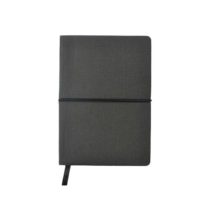 Office 1 Бележник Memo А6, с цветни индекси и ластик, черен