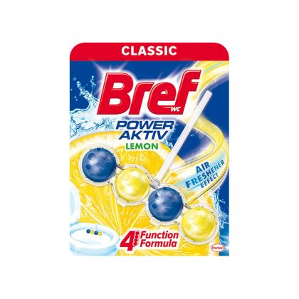 Ароматизатор за тоалетна Bref Power Aktiv, лимон, 50 g