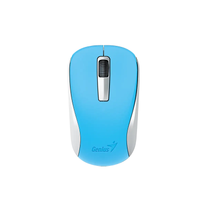 Мишка Genius NX-7005, безжична, USB, 3 бутона, AA, синя