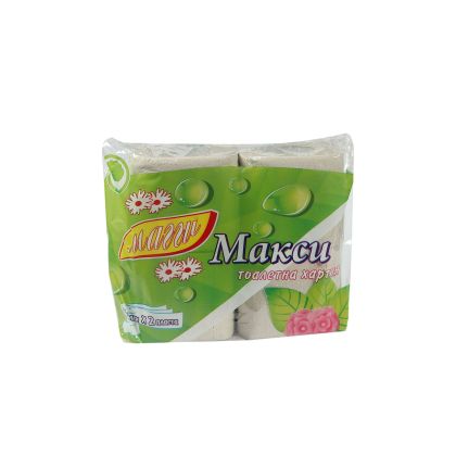 Тоалетна хартия, двупластова, рециклирана, 70 g/m2, 4 броя