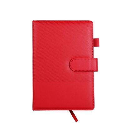 Office 1 Бележник, с магнитно закопчаване, без дати, А5, червен