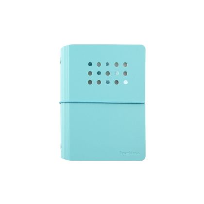 Sworld Тефтер ME, А7, с 6 ринга, ластик, бели листове, 40 листа, син