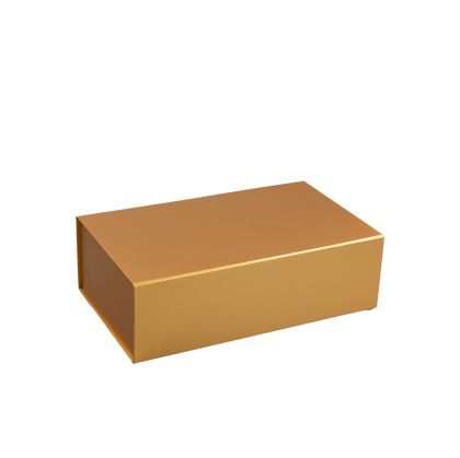 Office 1 Кутия Colorful, с магнитно затваряне, сгъваема, 35 х 20.5 х 11.3 cm, златна