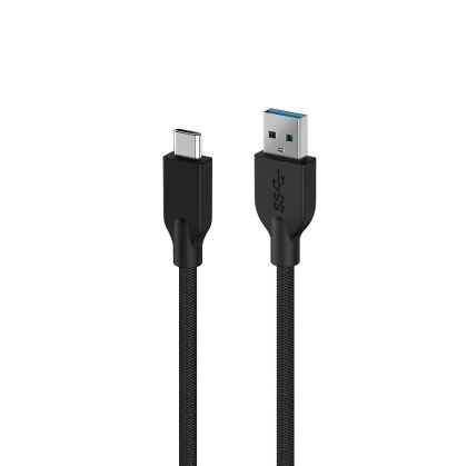Кабел за бързо зареждане Genius ACC-A2CC, USB Type-A към USB Type-C, 100 cm, черен