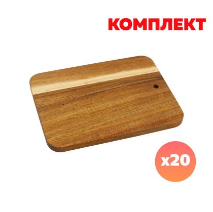 Chopper Дъска за рязане Midi, от акация, 20 х 15.2 х 1.1 cm, с включено гравиране, 20 броя