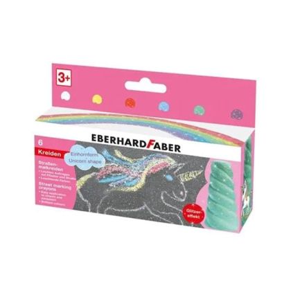 Eberhard Faber Тебешири Unicorn, блестящи, 6 цвята