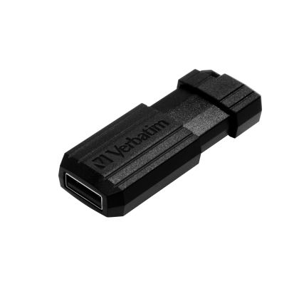 USB флаш памет Verbatim Pinstripe, USB 2.0, 16 GB, черна