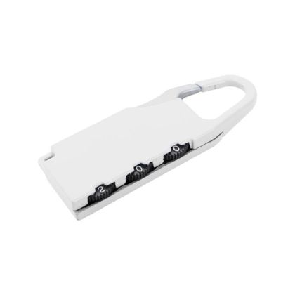 Cool Катинар за багаж Baiyun, с 3 цифрен код, метален, бял