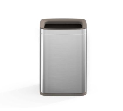 Кош за отпадъци Eko Laguna, без капак, 8 L, инокс, 23 х 18 х 35 cm