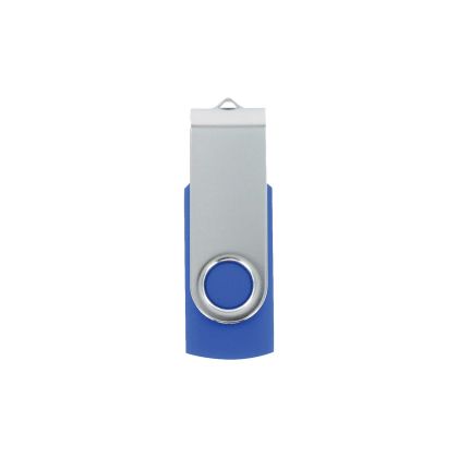 Office 1 USB флаш памет Swivel, USB 2.0, 16 GB, без лого, синя