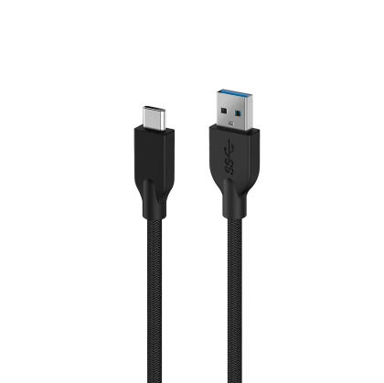 Кабел за бързо зареждане Genius ACC-A2CC, USB Type-A към USB Type-C, 150 cm, черен