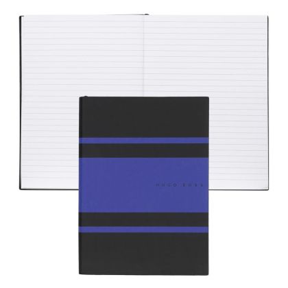 Hugo Boss Тефтер Essential Gear Matrix, на редове, A5, син