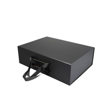 Office 1 Кутия Handle XXXL, сгъваема, 48 х 35 х 15 cm, черна