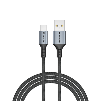 Кабел Verbatim Sync & Charge, USB Type-A към USB Type-C, 18 W, 120 cm