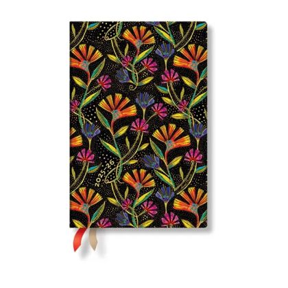 Paperblanks Планер Wild Flowers, Mini, хоризонтален, твърда корица, 104 листа, за 2025-2026 година