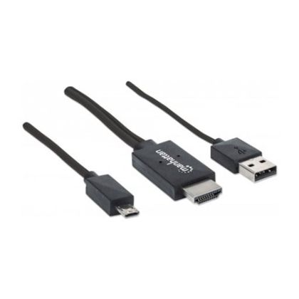 Кабел Manhattan, VGA/USB към HDMI Female