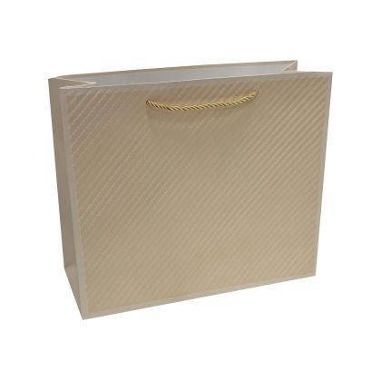 Подаръчна торбичка, 23 х 17.7 х 10 cm, бежова
