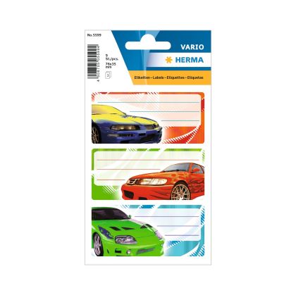 Herma Самозалепващи се етикети Тунинг, ученически, 9 броя