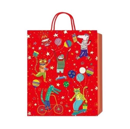 Подаръчна торбичка, детска, 18 х 23 х 8 cm, червена