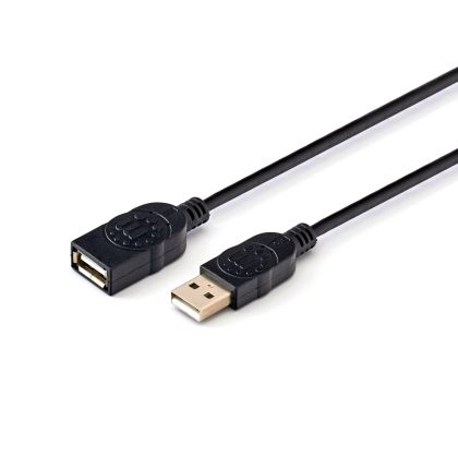 Кабел Manhattan, удължител, USB 2.0 A Male/USB 2.0 A Female, 1.8 m, мъжко USB a