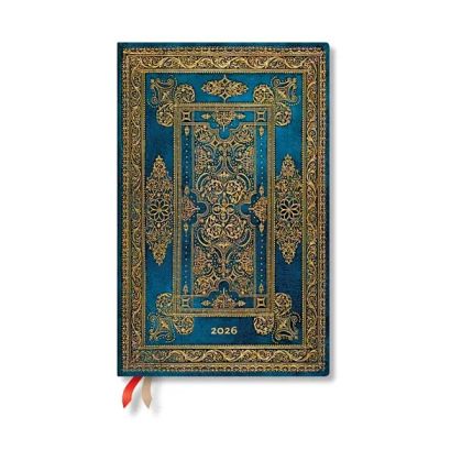 Paperblanks Планер Blue Luxe, Maxi, вертикален, твърда корица, 80 листа, за 2026 година