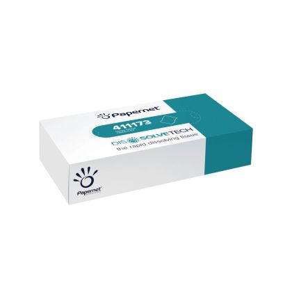 Кърпи за лице Papernet Dissolve, двупластови, 20 х 21 cm, 100 броя