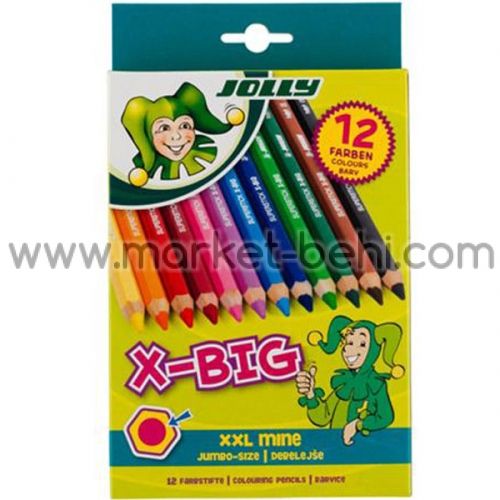Цветни моливи Jolly X-big,12цв.