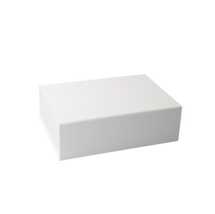 Office 1 Кутия Natural, с магнитно затваряне, сгъваема, 28 х 20 х 9 cm, бяла