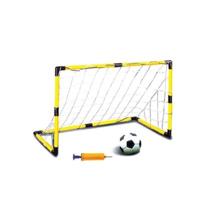 Футболна врата, детска, 91.5 х 48 х 61 cm, с топка и помпа