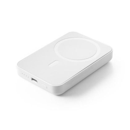 Hi!dea Мобилна Батерия Ampere 5, магнитна, 5000 mAh, бяла