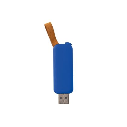 Office 1 USB флаш памет Slide, USB 2.0, 16 GB, без лого, синя