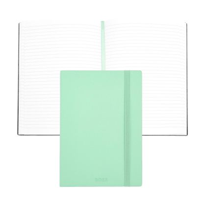 Hugo Boss Тефтер Pastel Classic, A5, на редове, светлозелен