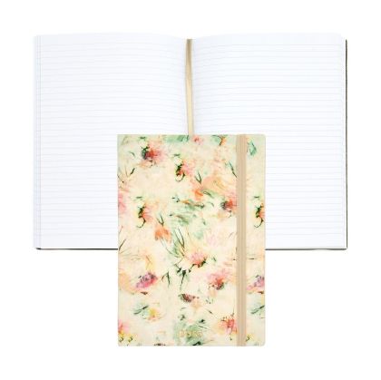 Hugo Boss Тефтер Tie-Dye Flower, A5, на редове, кремав