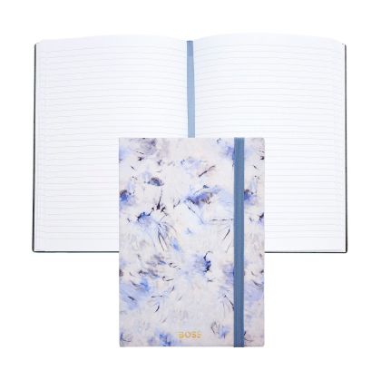 Hugo Boss Тефтер Tie-Dye Flower, A5, на редове, лилав