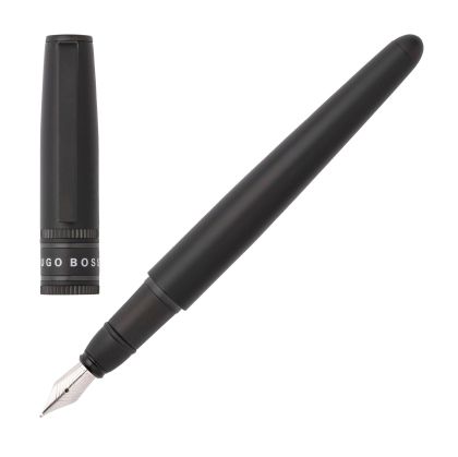 Hugo Boss Писалка Illusion Gear, в кутия, черна
