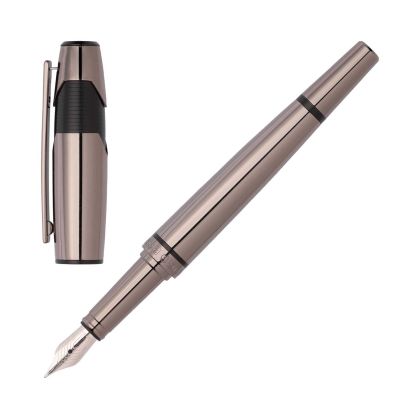 Hugo Boss Писалка Chevron, в кутия, тъмнозелена