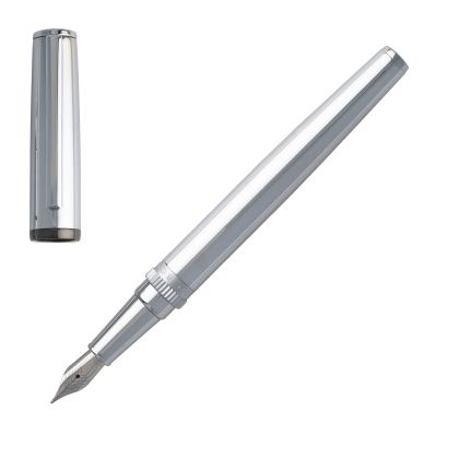 Hugo Boss Писалка Gear Metal, в кутия, сребриста