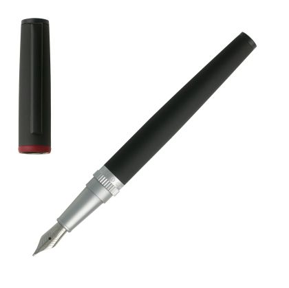 Hugo Boss Писалка Gear, в кутия, черна