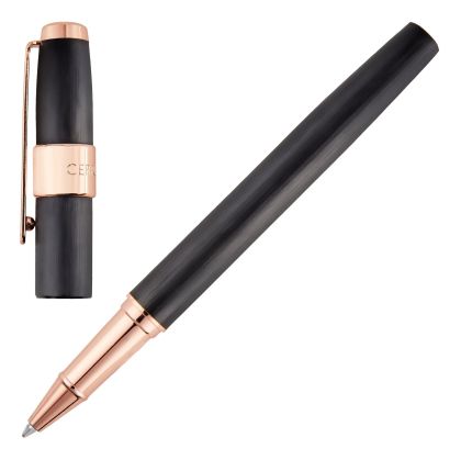 Cerruti 1881 Ролер Block Brushed, в кутия, черен