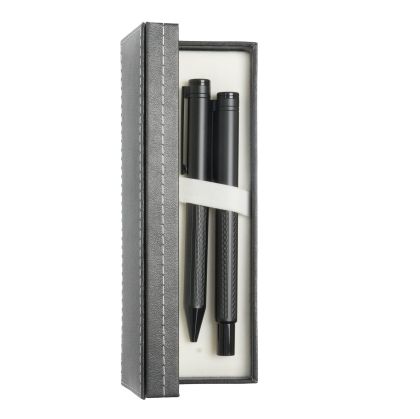 Office 1 Комплект химикалка и ролер Viceroy, метални, черни