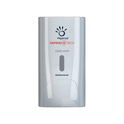 Диспенсър за течен сапун Papernet, бял, 11.6 х 13.9 х 22 cm