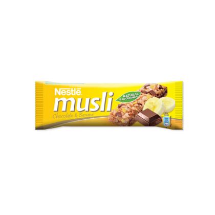 Musli Зърнен десерт, шоколад и банан, 35 g