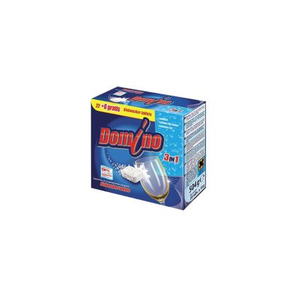 Таблетки за съдомиялна машина Domino, 3 в 1, 60 броя