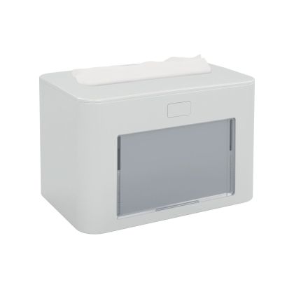 Диспенсър за салфетки Papernet Premium, на пачка, бял, 13.3 х 20 х 12.6 cm