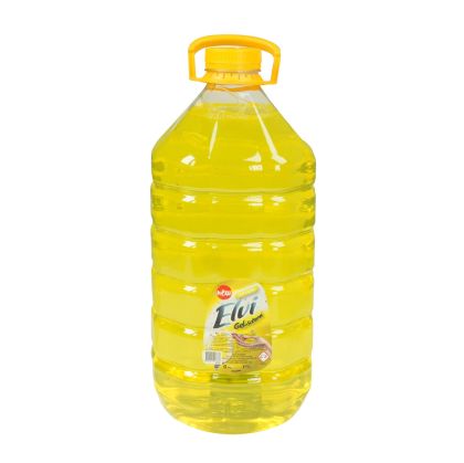 Препарат за миене на съдове Elvi Gel + Softener, лимон, 5 L