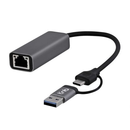 USB Хъб TNB, USB Type-A/USB Type-C към RJ45, 2.5 Gbps