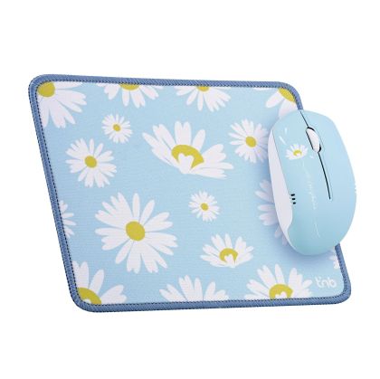 Комплект мишка TNB и пад Exclusiv Daisy, USB Type-A, 3 бутона, 1 х АА