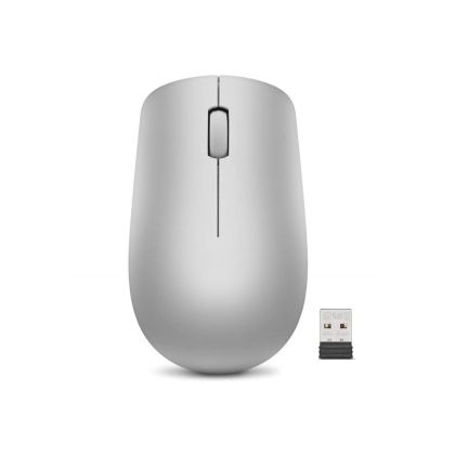 Мишка Lenovo 530 WL, безжична, USB, 1200 dpi, AA, сива