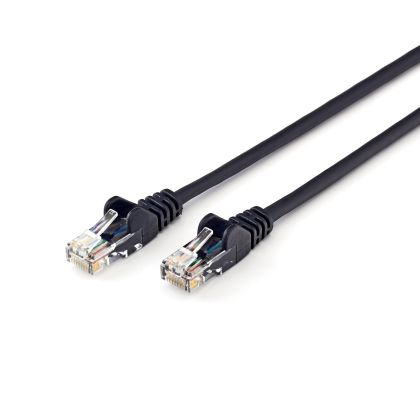 Кабел Intellinet, мрежови, Cat5e, UTP, 1 m, RJ-45, черен